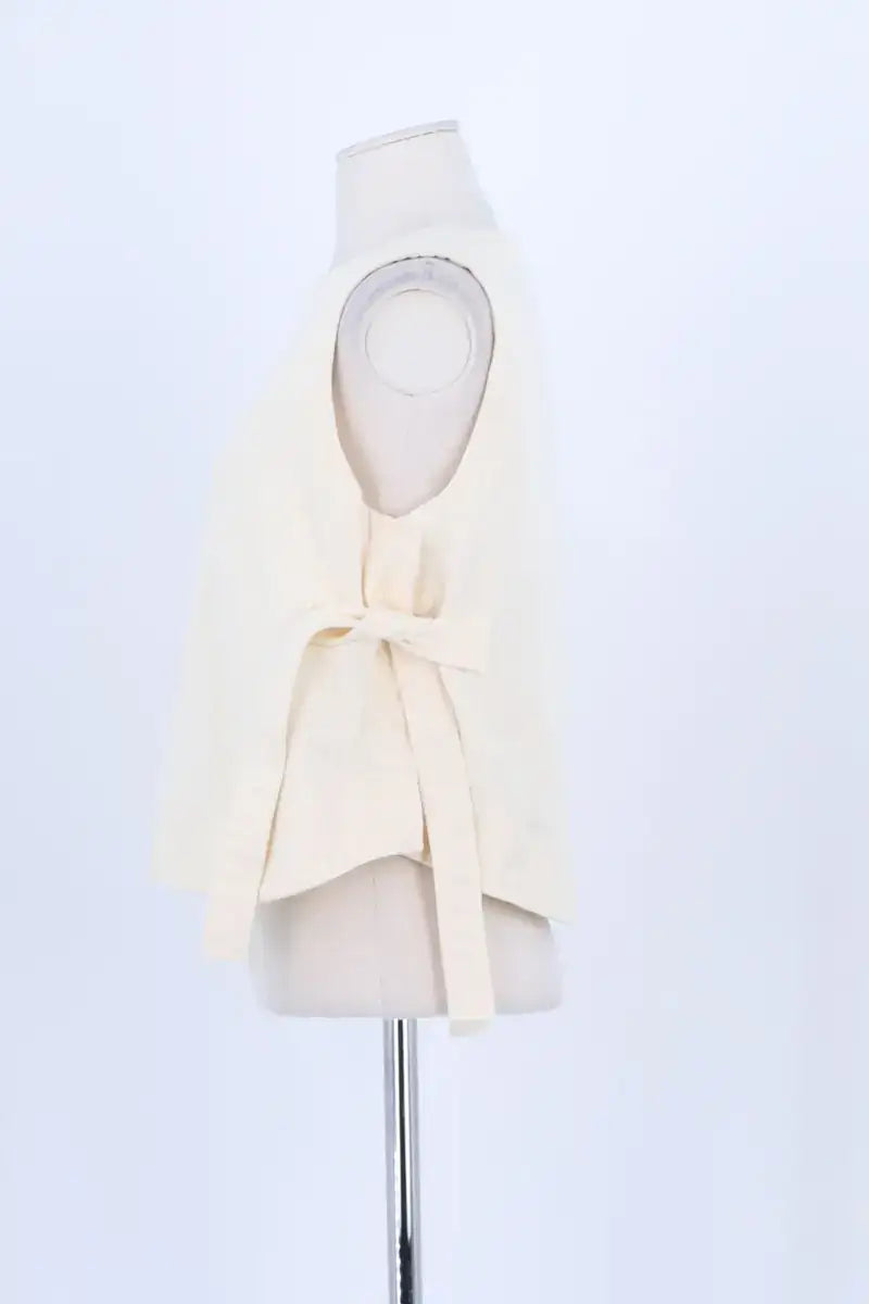 Top sans manche Soeur Ecru en Coton