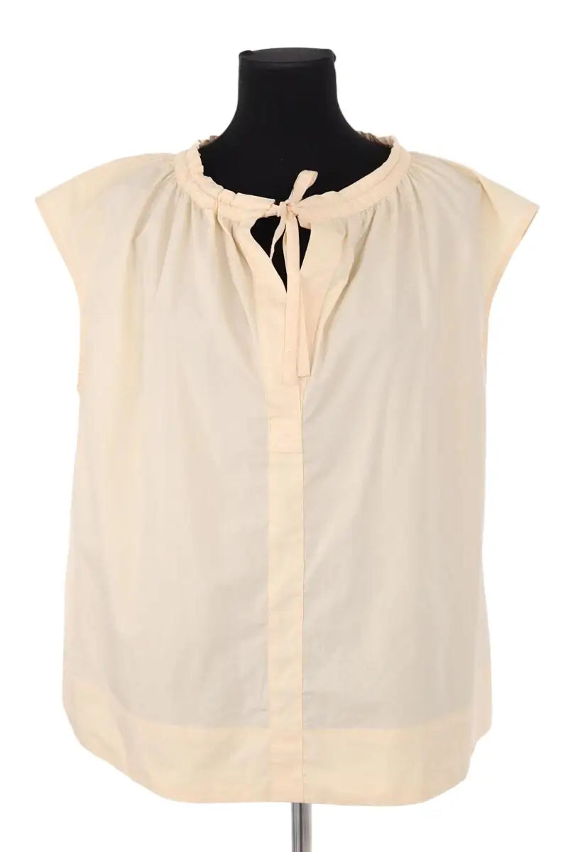 Top sans manche Soeur Ecru en Coton, taille S - Seconde Main