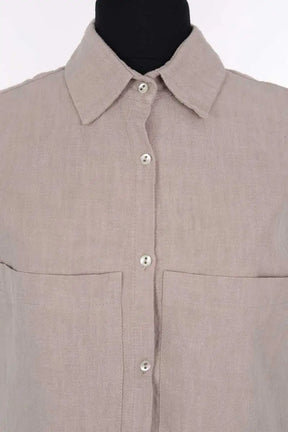 Top sans manche Songe Lab Beige en Lin