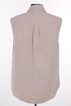 Top sans manche Songe Lab Beige en Lin