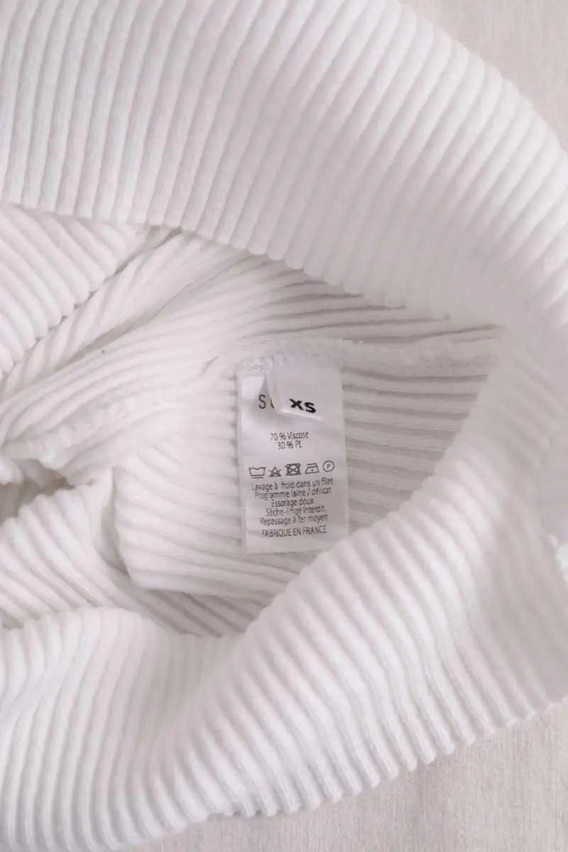 Top sans manche Songe Lab Blanc en Viscose