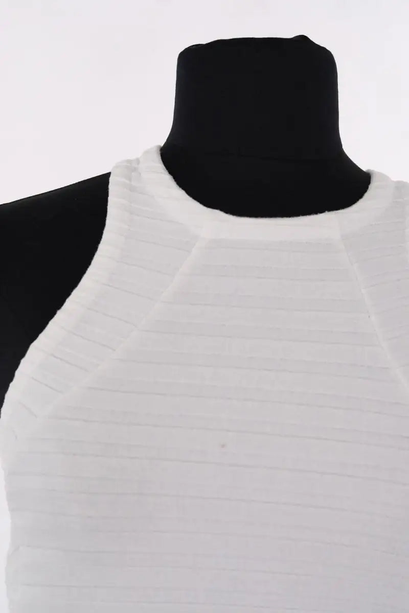 Top sans manche Songe Lab Blanc en Viscose