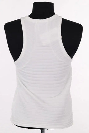 Top sans manche Songe Lab Blanc en Viscose