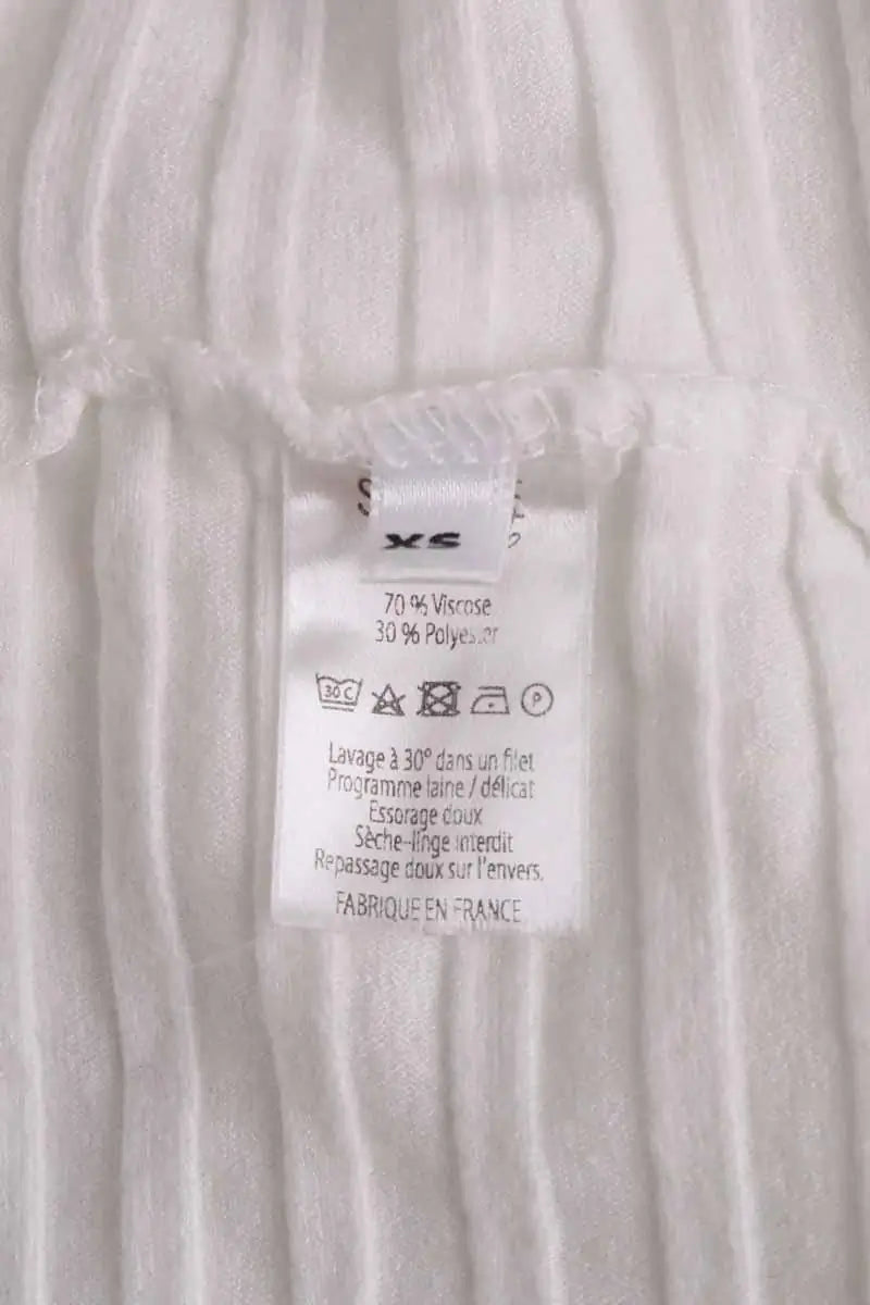 Top sans manche Songe Lab Blanc en Viscose
