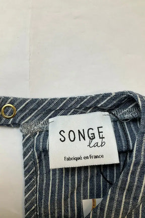Top sans manche Songe Lab Bleu en Coton