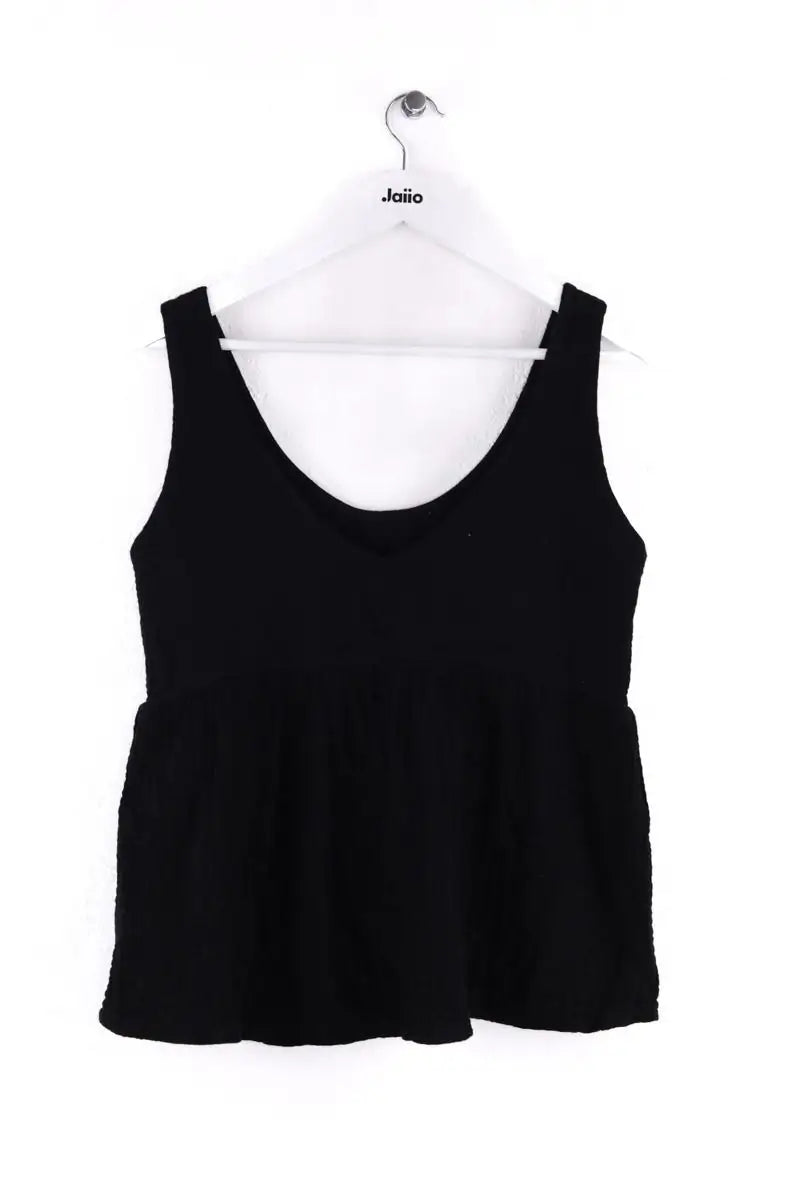 Top sans manche Songe Lab Noir en Coton