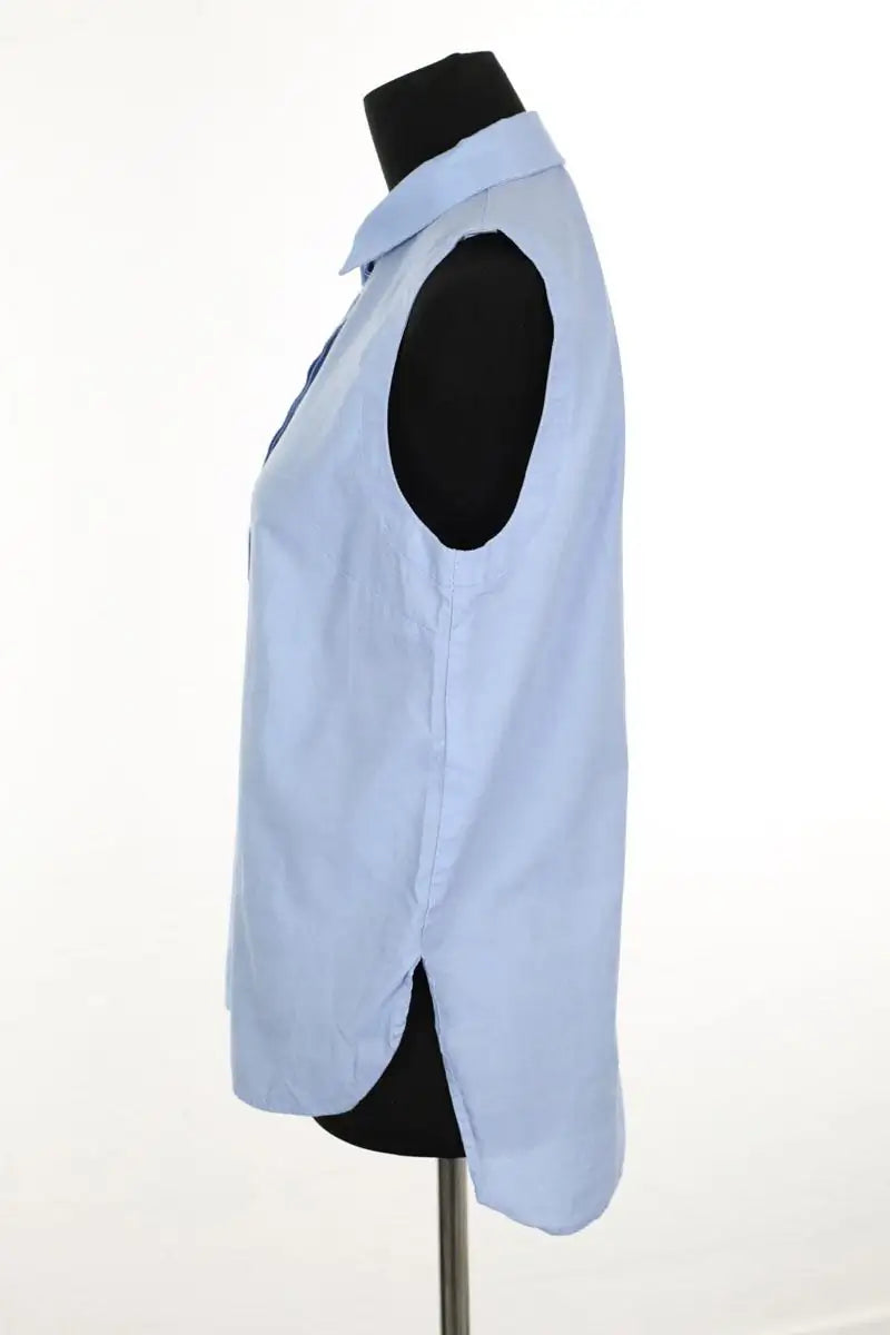 Top sans manche Tara Jarmon Bleu en Coton