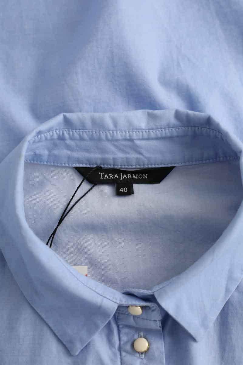 Top sans manche Tara Jarmon Bleu en Coton