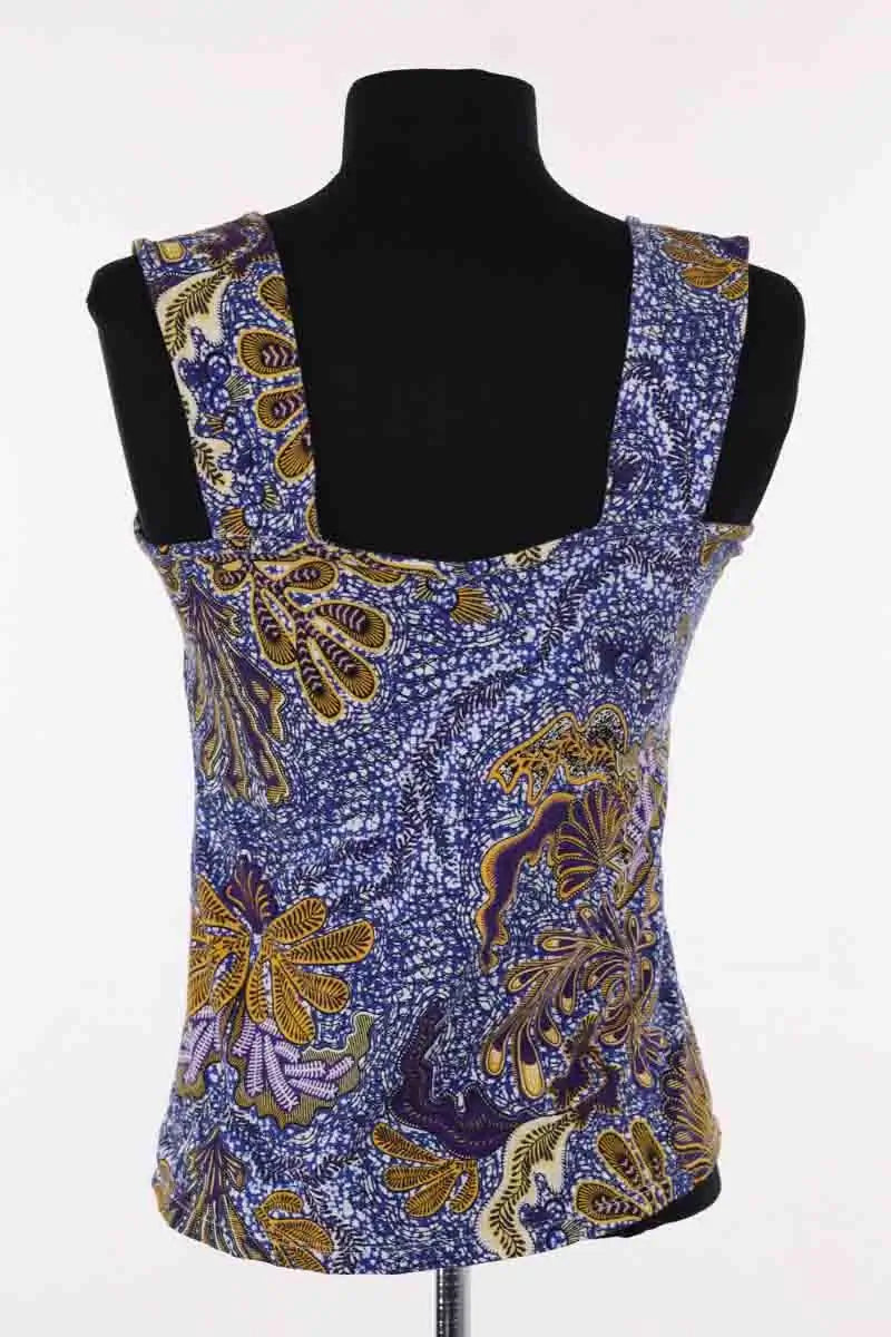 Top sans manche Tara Jarmon Bleu en Coton