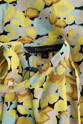 Top sans manche Tara Jarmon Jaune en Soie