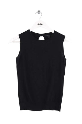 Top sans manche Tara Jarmon Noir en Coton, taille S - Seconde Main
