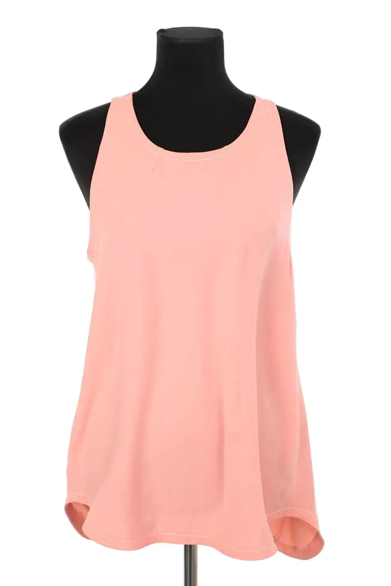 Top sans manche Tara Jarmon Rose en Synthétique, taille M - Seconde Main