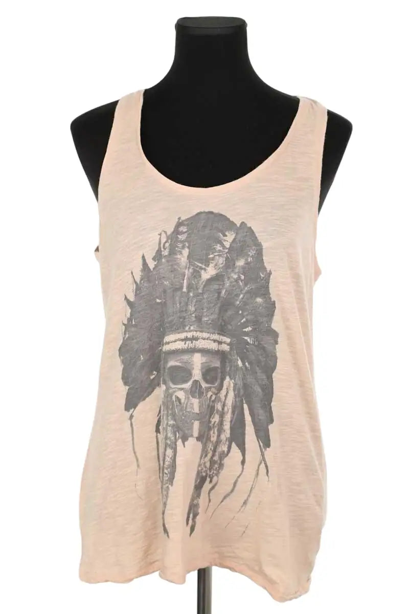 Top sans manche The Kooples Beige en Coton, taille S - Seconde Main