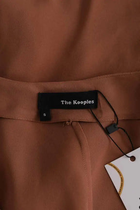 Top sans manche The Kooples Beige en Soie