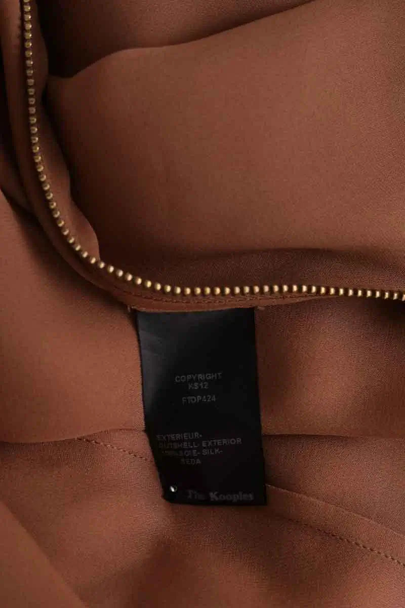 Top sans manche The Kooples Beige en Soie