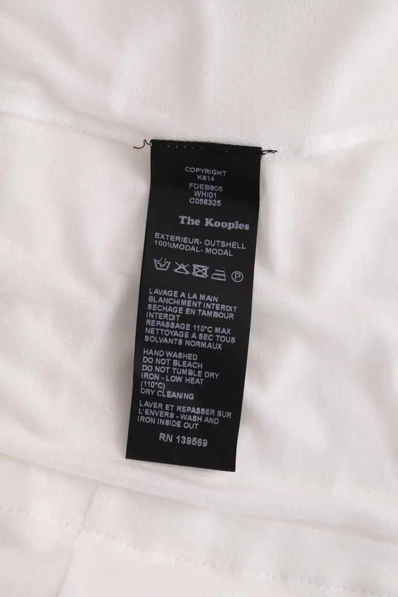 Top sans manche The Kooples Blanc en Coton
