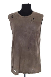 Top sans manche The Kooples Marron en Coton, taille S - Seconde Main