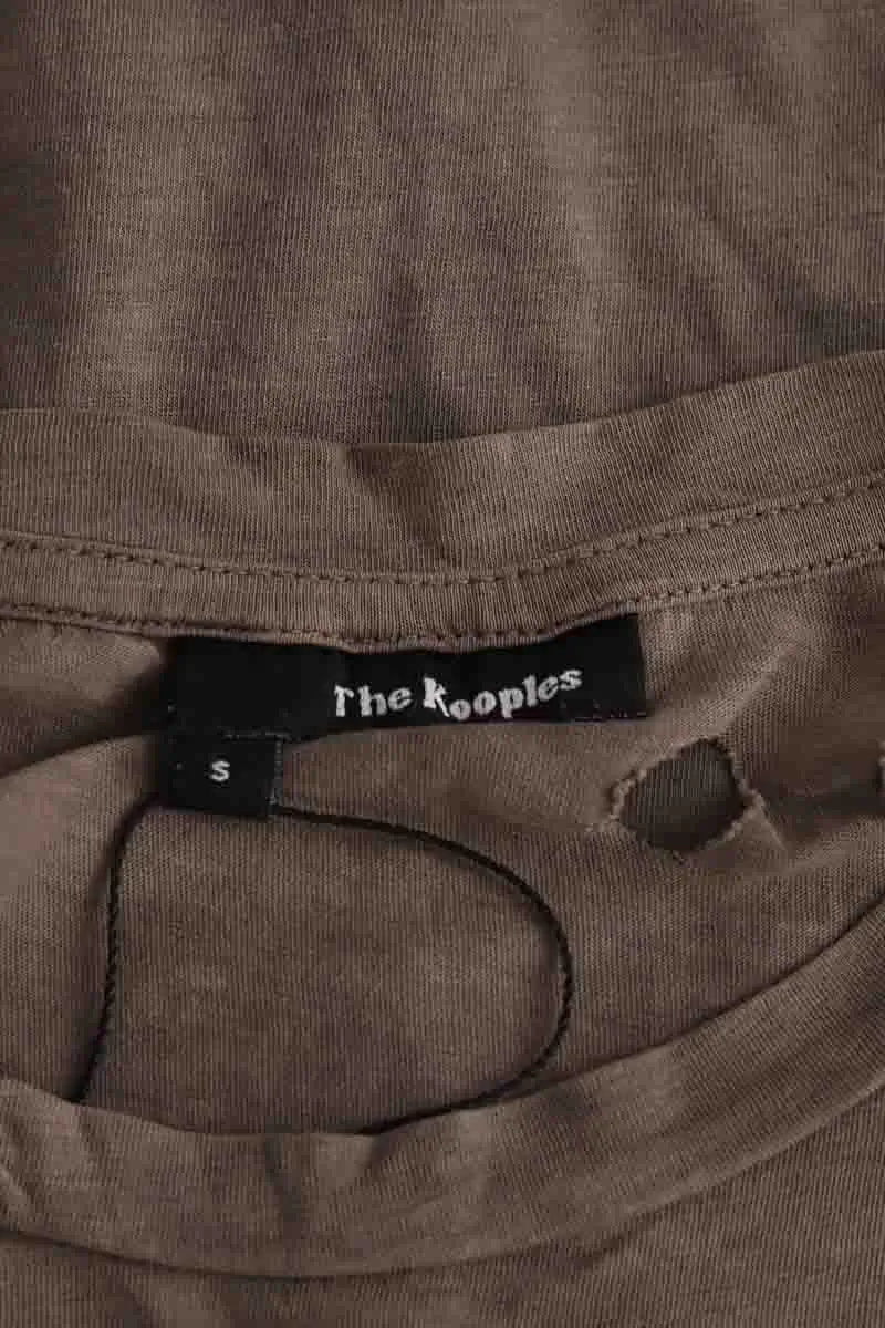 Top sans manche The Kooples Marron en Coton