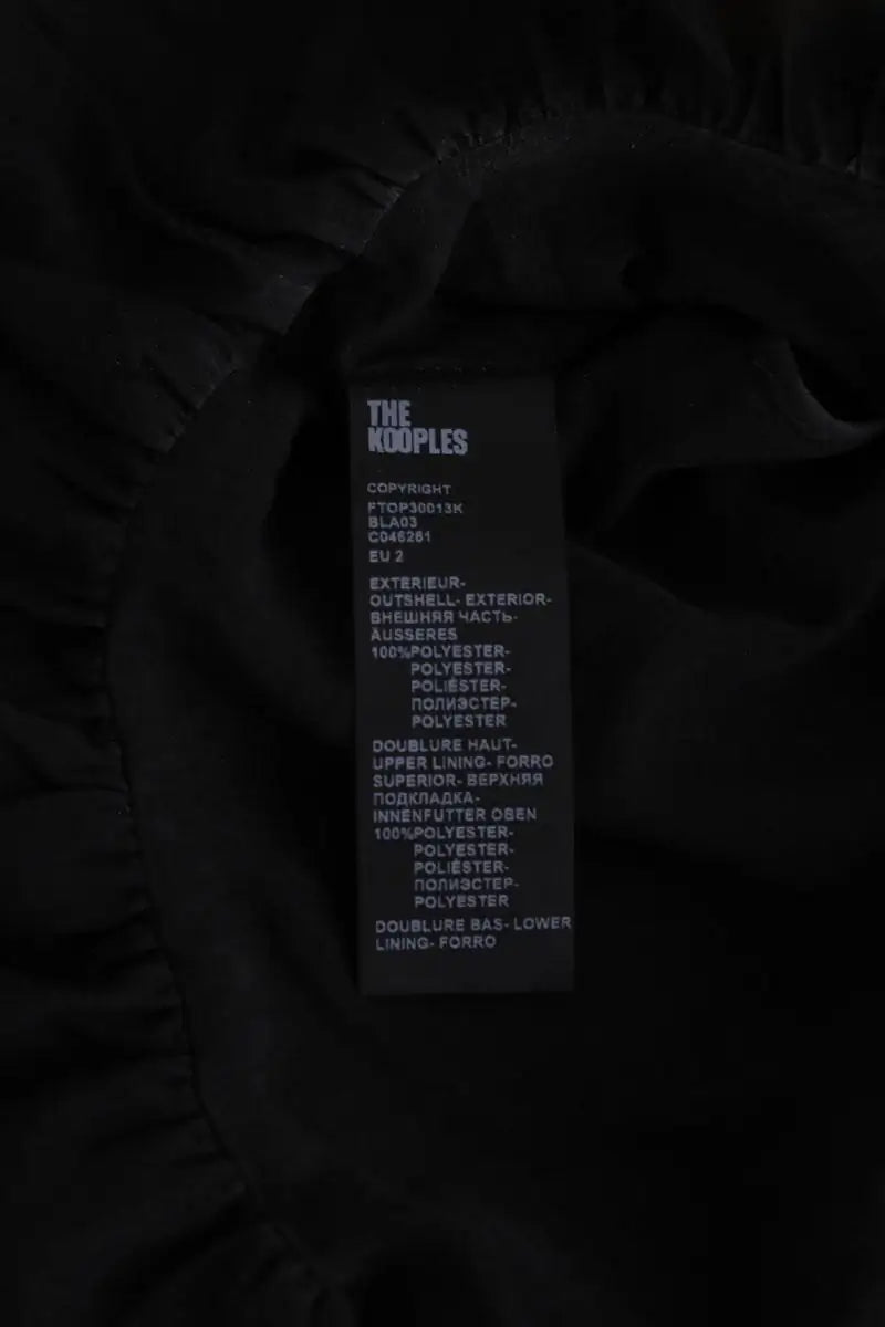 Top sans manche The Kooples Noir en Paillettes