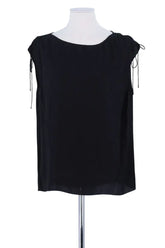 Top sans manche Theory Noir en Soie, taille S - Seconde Main