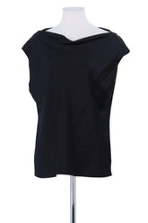 Top sans manche Theory Noir en Soie, taille XL - Seconde Main