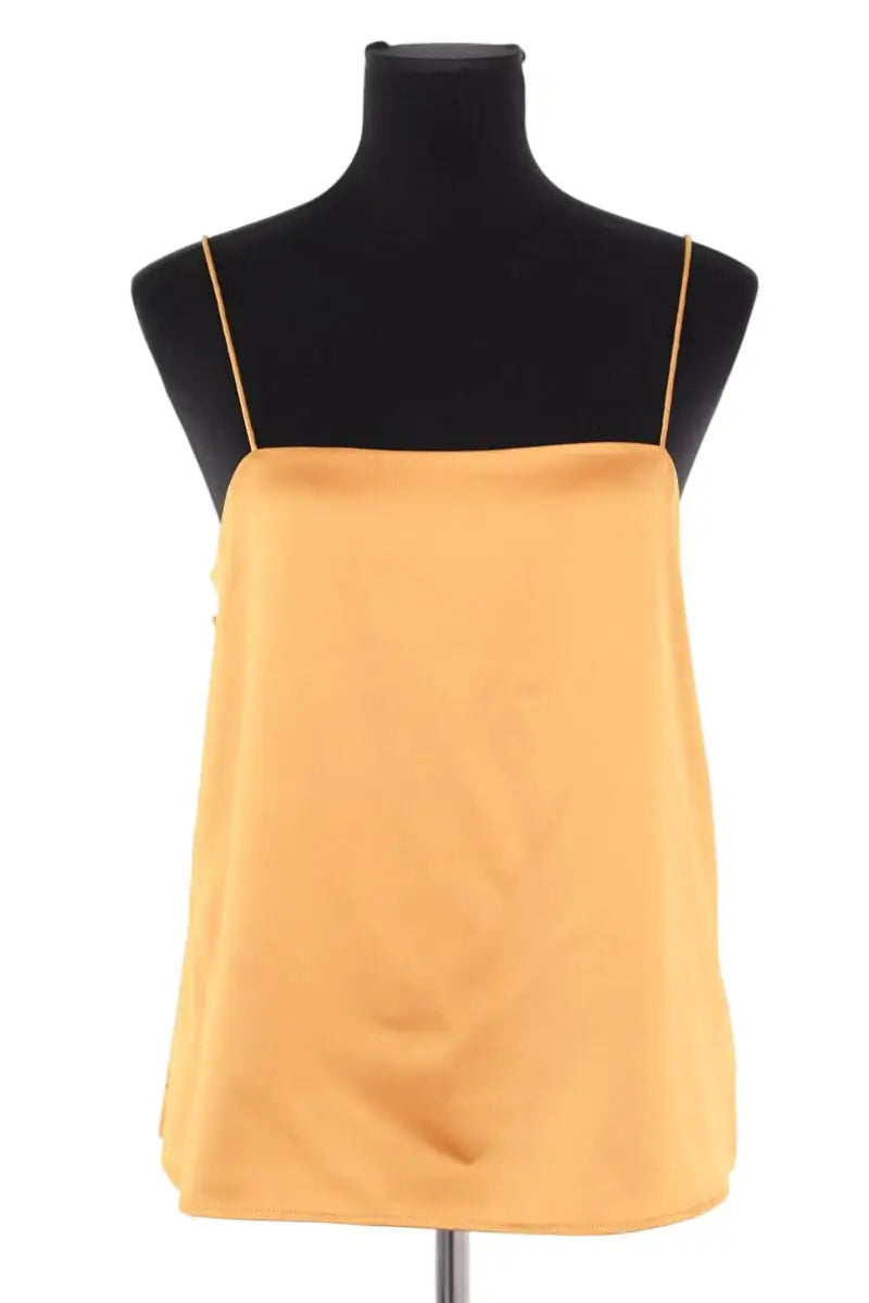 Top sans manche Theory Orange en Synthétique, taille M - Seconde Main