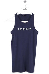 Top sans manche Tommy Hilfiger Marine en Coton, taille S - Seconde Main