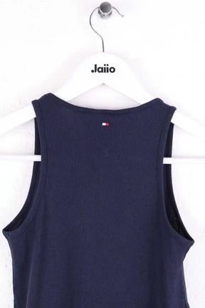 Top sans manche Tommy Hilfiger Marine en Coton