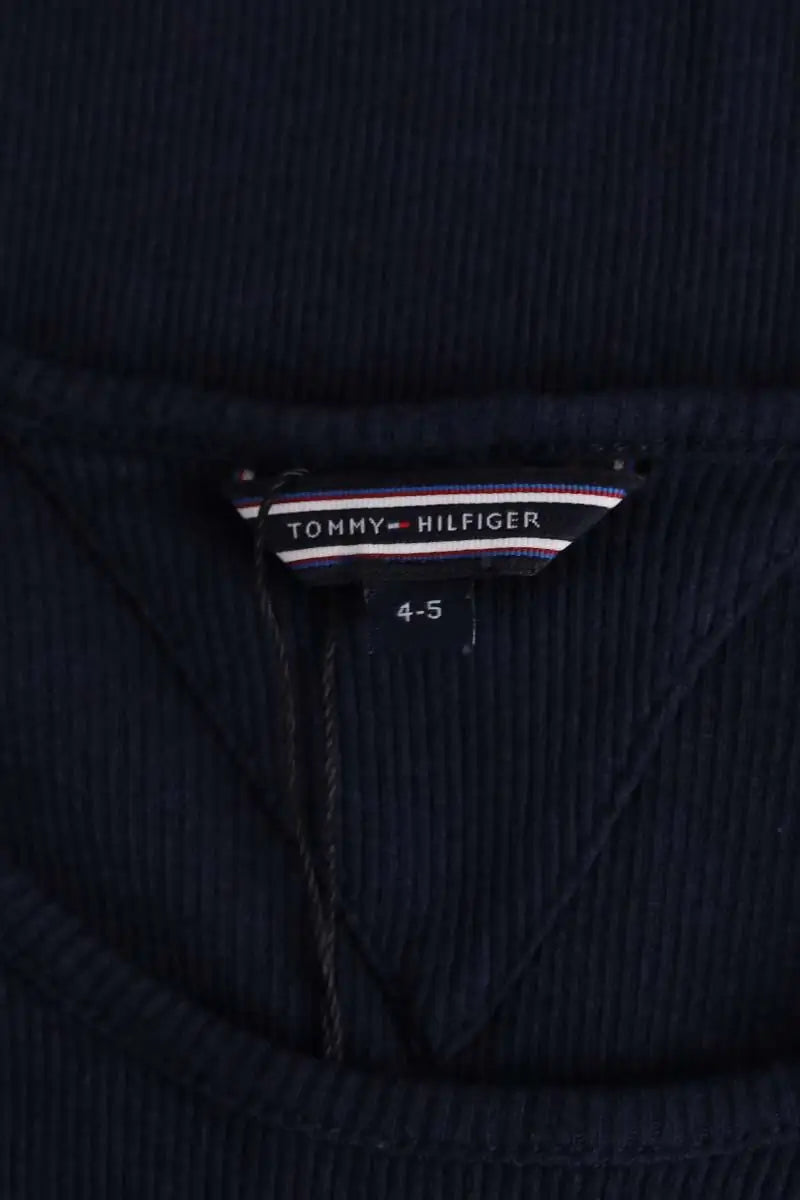 Top sans manche Tommy Hilfiger Marine en Coton