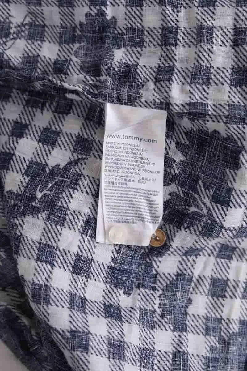 Top sans manche Tommy Hilfiger Marine en Lin