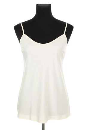 Top sans manche Tory Burch Beige en Viscose, taille XS - Seconde Main
