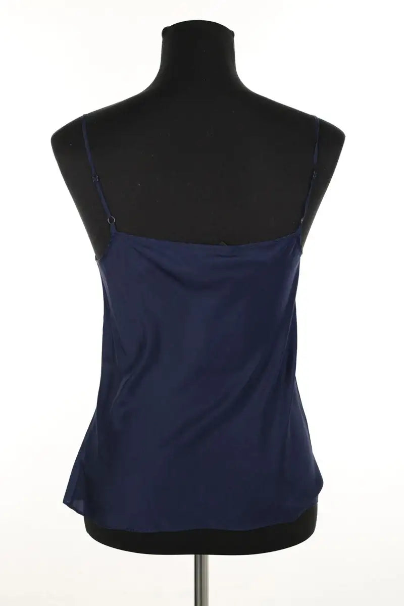 Top sans manche Tory Burch Marine en Viscose