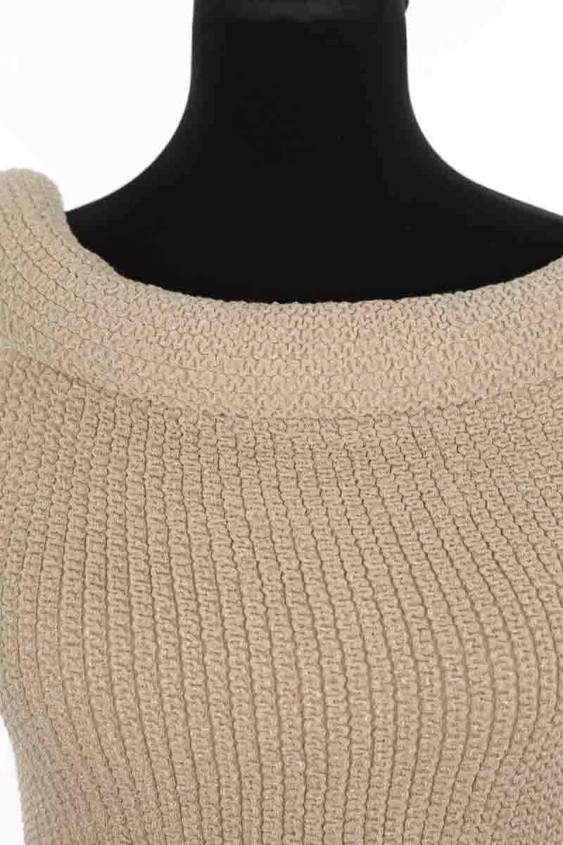Top sans manche Toteme Beige en Viscose