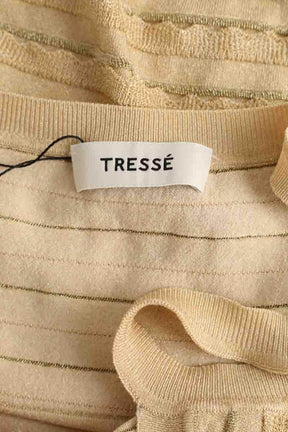 Top sans manche Tresse Doré en Synthétique