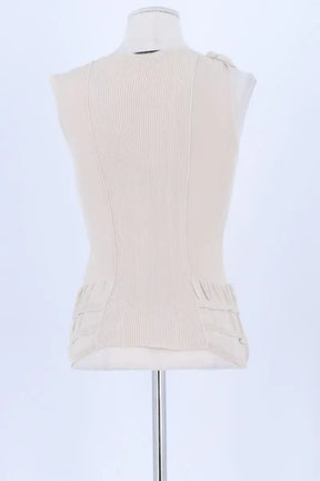 Top sans manche Valentino Beige en Viscose