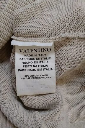 Top sans manche Valentino Beige en Viscose