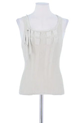 Top sans manche Valentino Beige en Viscose, taille S - Seconde Main
