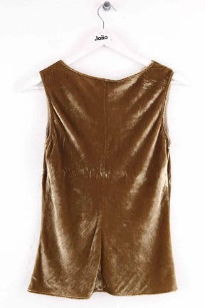 Top sans manche Valentino Kaki en Viscose