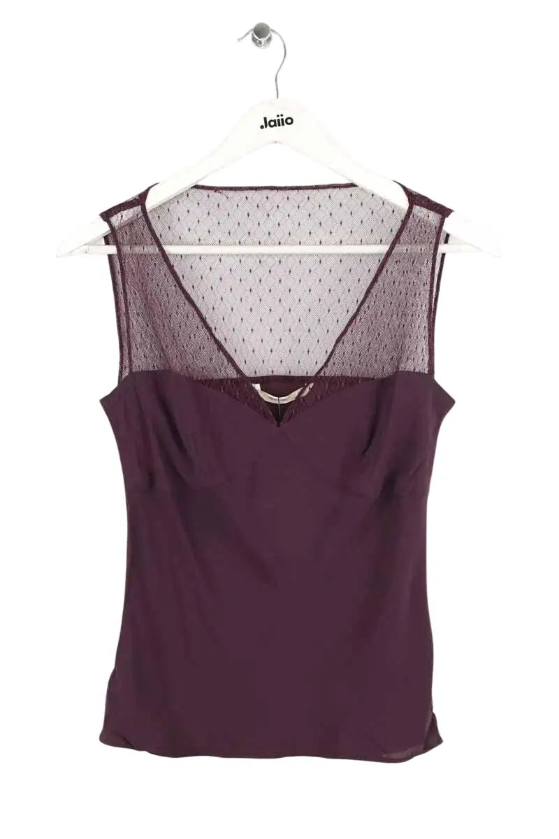 Top sans manche Vanessa Bruno Violet en Soie, taille S - Seconde Main
