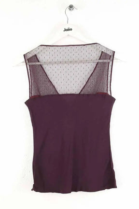 Top sans manche Vanessa Bruno Violet en Soie