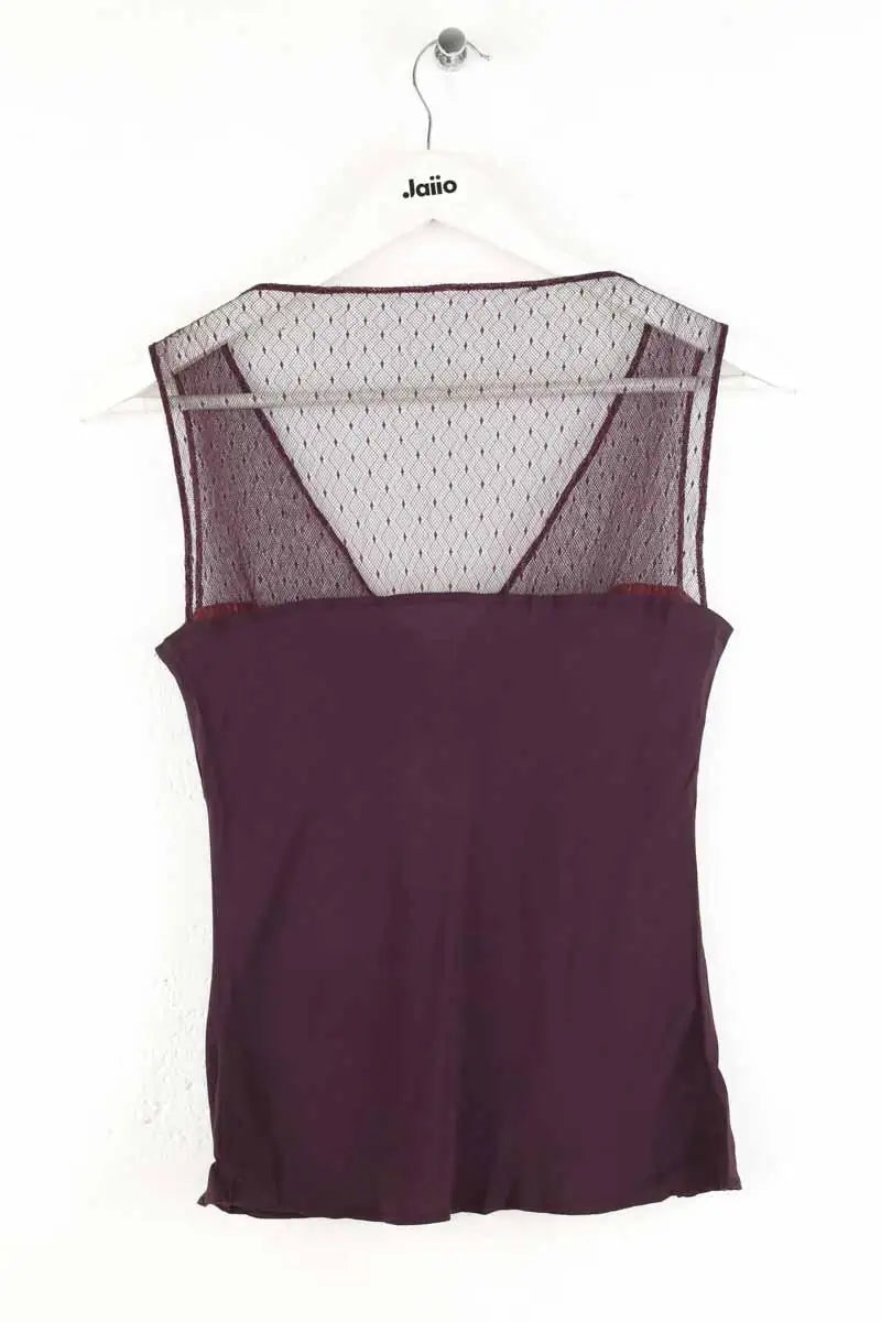 Top sans manche Vanessa Bruno Violet en Soie