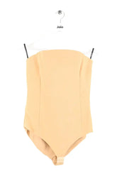Top sans manche Versace Beige en Synthétique, taille M - Seconde Main