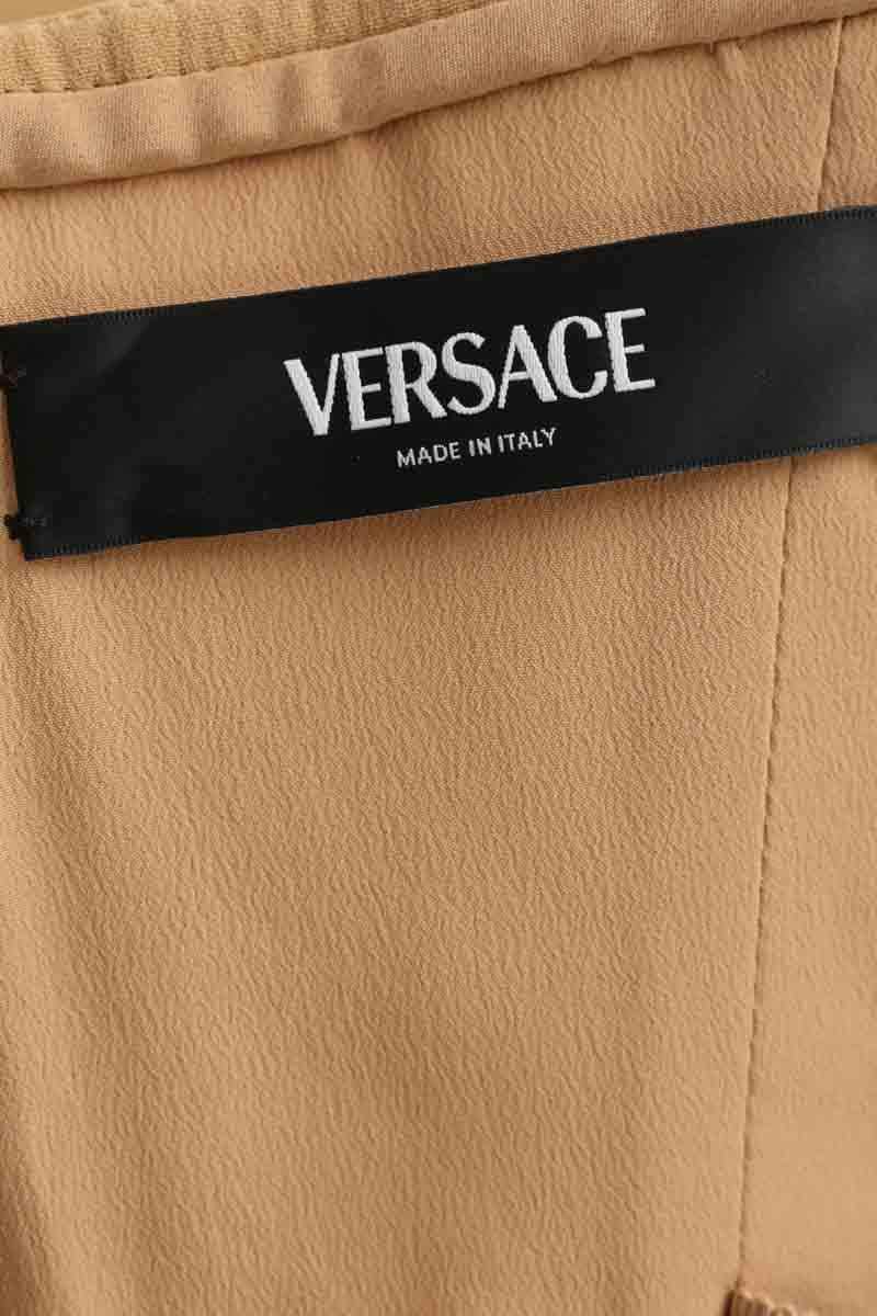 Top sans manche Versace Beige en Synthétique