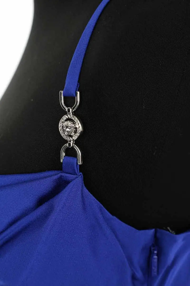 Top sans manche Versace Bleu en Synthétique