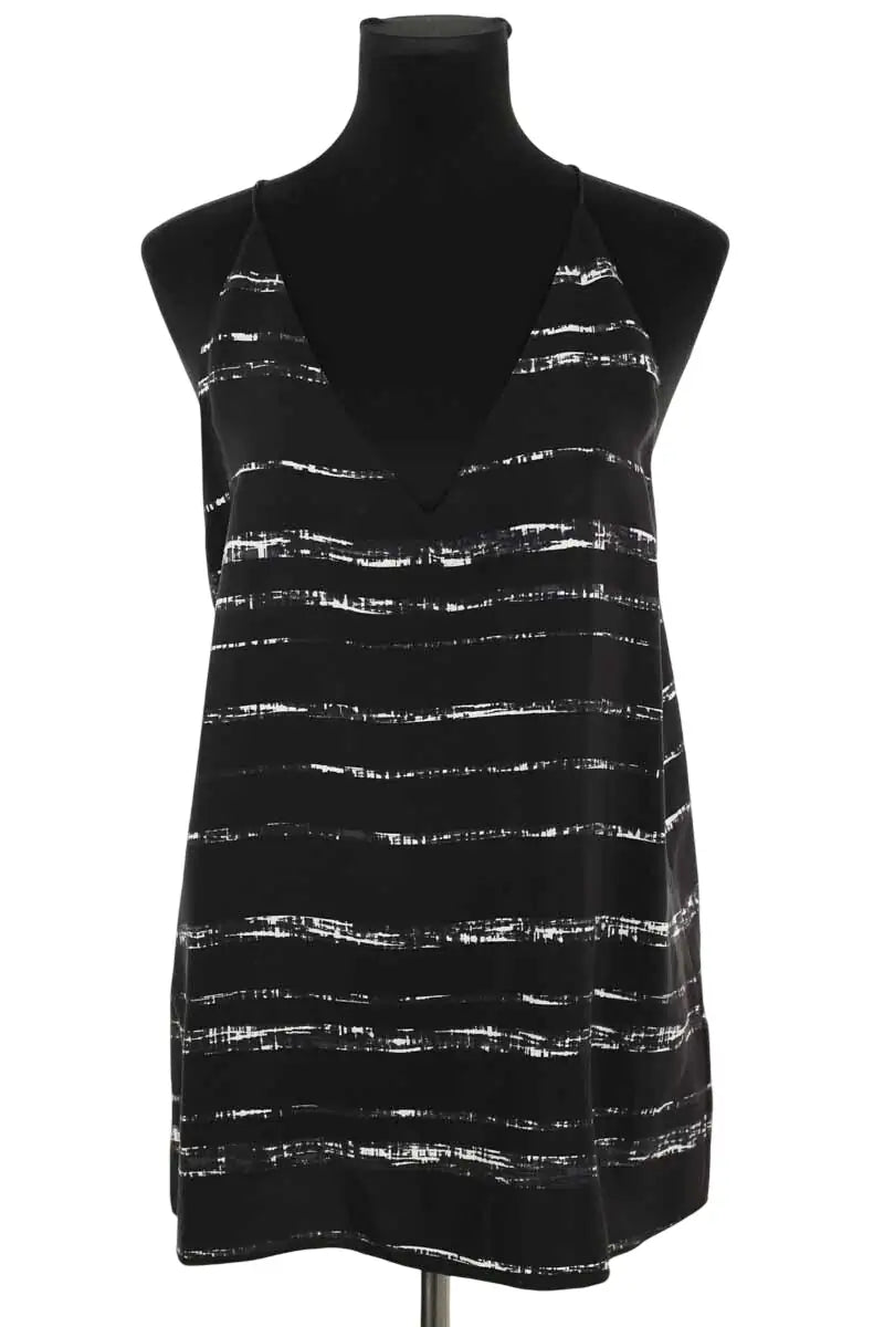 Top sans manche Vince Noir en Soie, taille L - Seconde Main