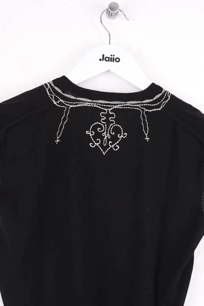 Top sans manche Yves Saint Laurent Noir en Laine