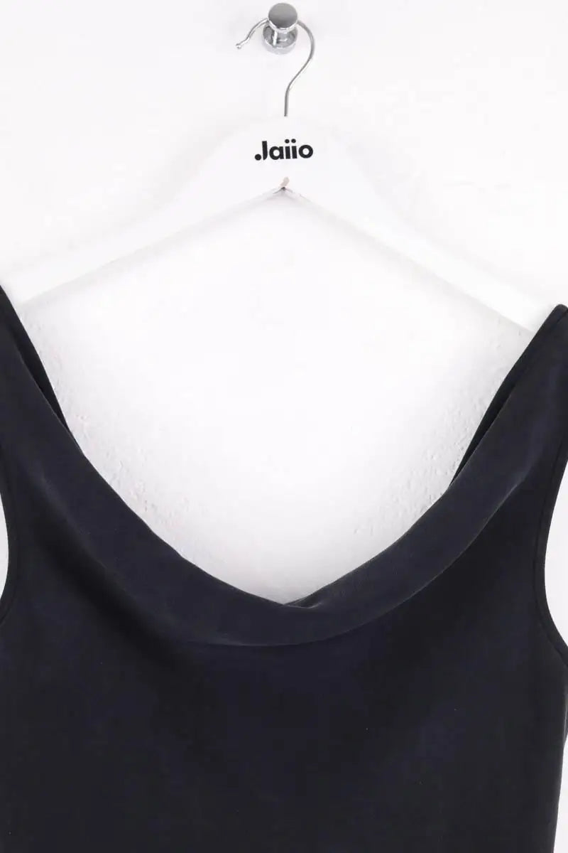 Top sans manche Yves Saint Laurent Noir en Soie
