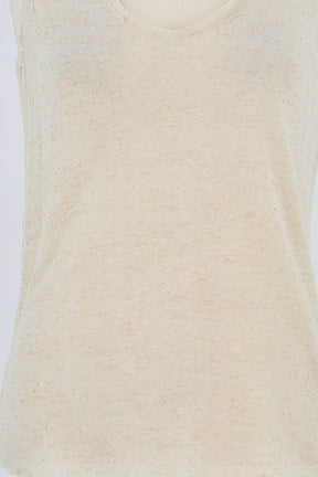 Top sans manche Zadig & Voltaire Beige en Lin