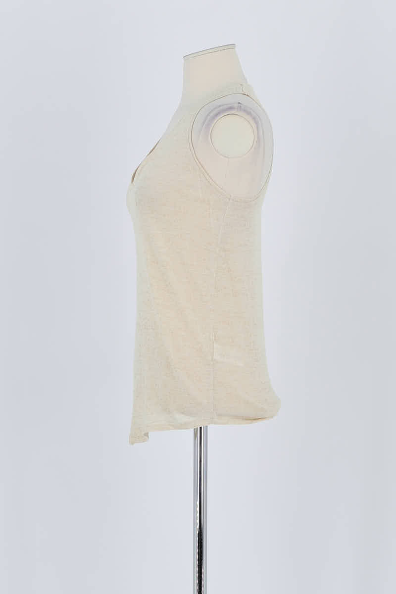 Top sans manche Zadig & Voltaire Beige en Lin