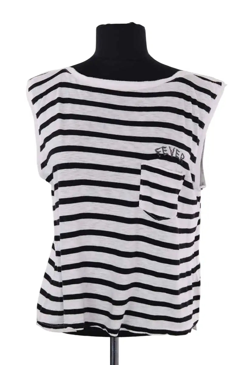 Top sans manche Zadig & Voltaire Blanc en Coton, taille S - Seconde Main